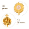thumbnail image 2 of Pin de pecho en tono dorado, Pin de solapa con cruz de cáliz, Pin de solapa de cáliz de primera comunión para accesorios religiosos católicos de primera comunión, 2 of 7