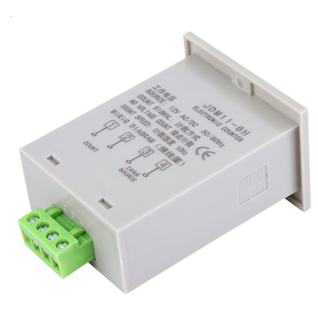 Industrial Control Components Jdm11 6H No Voltage Counter 6 Digits Electronic Led Digital Display Counter Relayac Dc12V Electrical Testing