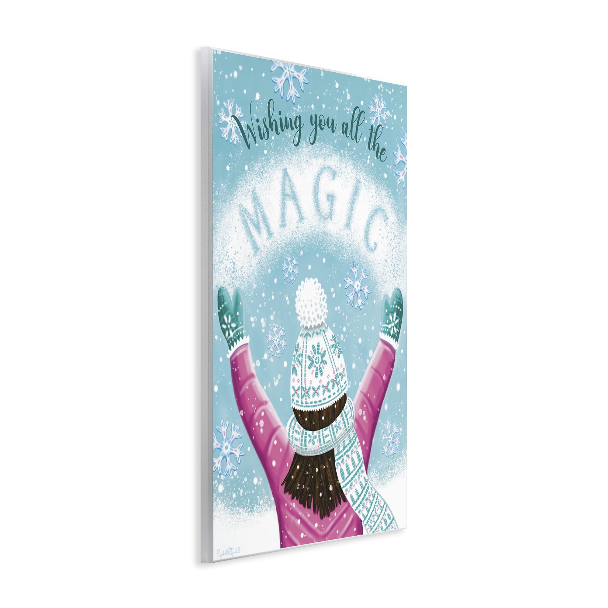 Stupell Industries Wishing You Magic Holiday Painting Unframed Art Print Wall Art, 10 x 15