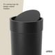thumbnail image 5 of Bote de basura Umbra Touch con tapa abatible para baño, 6 litros, color negro, 5 of 6