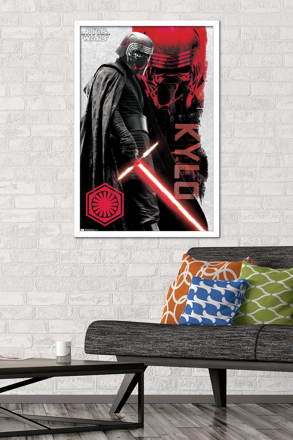 Star Wars: The Rise Of Skywalker - Kylo Ren Wall Poster, 22.375" x 34", Framed
