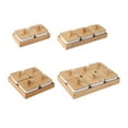 thumbnail image 3 of Plateau de Service pour Collations, Plateau d'Apéritif pour Bonbons, Biscuits, Fruits 4 Compartiments, 3 of 6