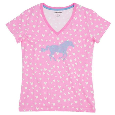 

Hearts And Horses Womens Pajama T-Shirt - Medium