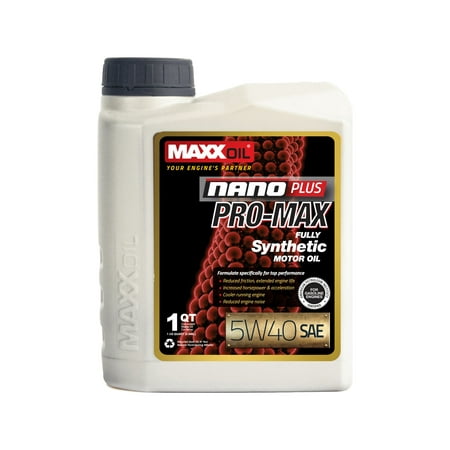 Maxx Oil NanoPlus Pro Max Full Synthetic Engine Motor Oil NPM-5W40-1Q 1 Quart
