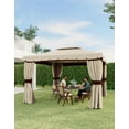 thumbnail image 4 of 10x10/13x13 PopUp Gazebo, Canopy Tent, Outdoor Gazebo for Backyard & Patio Furniture, Pop Up Tent with Double Roof, 4 of 7