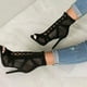 thumbnail image 2 of Sandalias de tacón Alto Sonducket zapatos de baile duradero Negro 35, 2 of 6