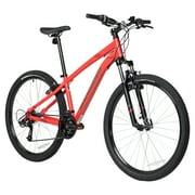 Decathlon Rockrider ST100, 21 Speed Mountain Bike, 27.5", Unisex, Red, Small