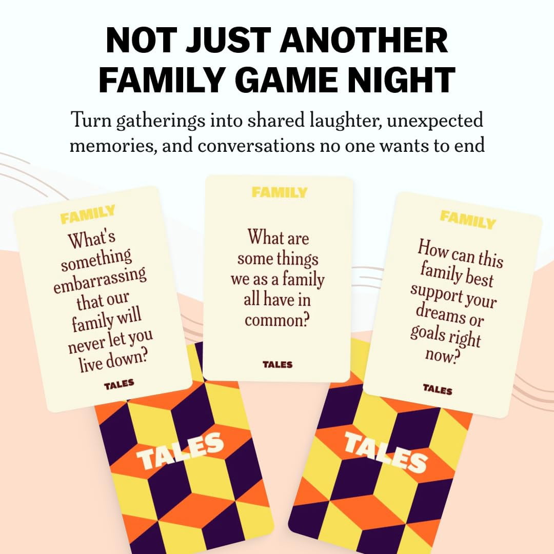 Family Edition 150 Conversation Cards Card Game, Family Game Night, Dinners, and Gatherings, Prompts for Meaningful Connections