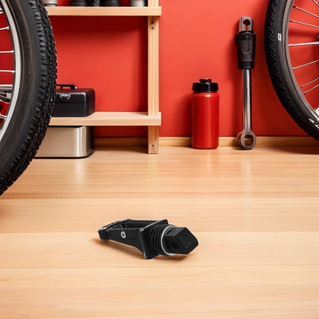NUOLUX 2Ud Reposapiés Trasero Universal En Aleación De Aluminio Para Motocicleta Color Negro