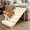Beige (21.2"-24.4" Height), variant on ABORON Folding Dog Ramp for High Bed, 5-level Adjustable Pet Ramp for Bed, Car, Couch, SUV - High Traction Rubber Surface, Load 200 lbs, 62.9" Long for Small & Large Old Dog & Cat- Furniture Quality