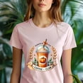 thumbnail image 5 of Pumpkin Spice Coffee Club Tee | Fall Latte Graphic Shirt | Unisex Casual T-Shirt, Dark Heather, Size L, 5 of 6