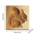 thumbnail image 4 of BNNG Cookie Cutter Embossing Mold, Funny 3D Wooden Cookie Molds DIY Shapes Cookie Stamp BiscuitS Moluds Animal Shaped Cookie Cutters Cookie Press Molds Wedding Cookie Cutters, 4 of 8