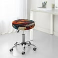 thumbnail image 7 of Fotbe Dynamic Fire Bird Art Stool Covers Round,Waterproof Round Bar Stool Covers Bar Chair Covers Washable Stool Cushion Slipcover for 12-14 Inch Chair-14 inch, 7 of 7