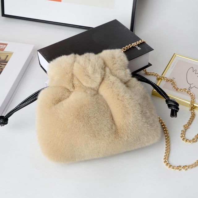 Bolso bandolera para mujer, bolso de mensajero, bolso de hombro de felpa Hugo bolso de hombro de felpa