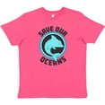 thumbnail image 3 of Inktastic Save Our Oceans with Dolphin Youth T-Shirt, 3 of 5