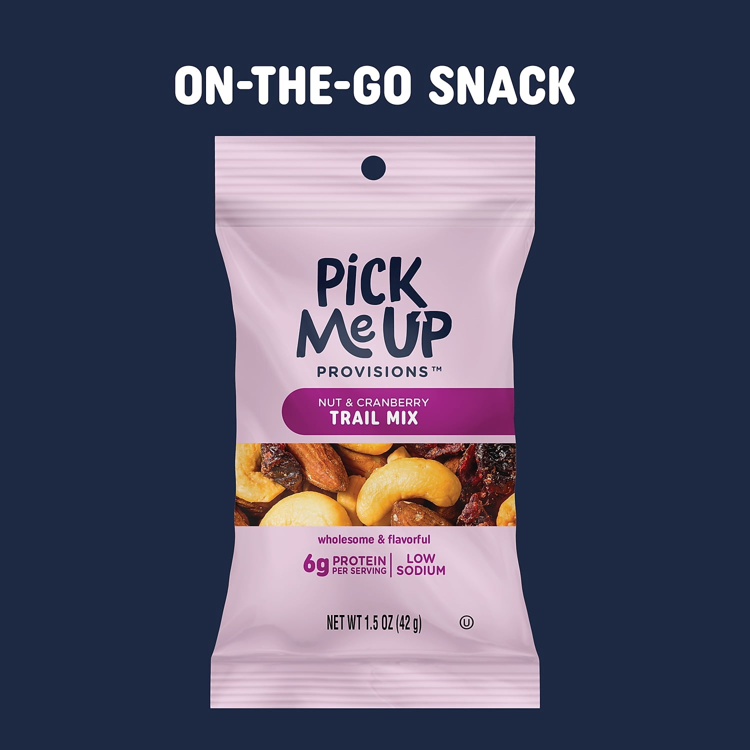 Pick Me Up Provisions Nut & Cranberry Trail Mix 1.5 oz. 48 Bags/Box (PM62798)