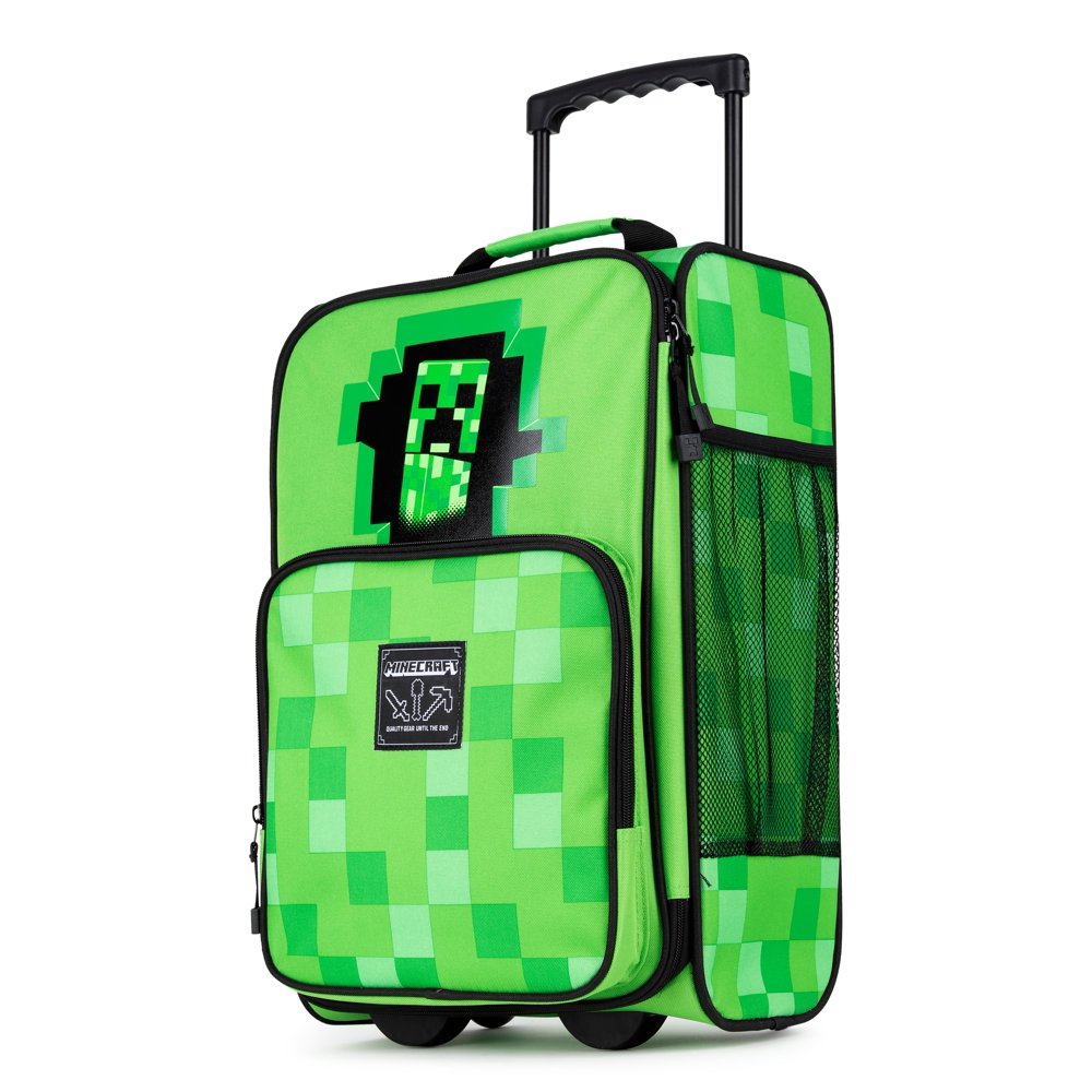 Minecraft Minecraft Creepy Creeper 17.5" Softside Carryon Luggage
