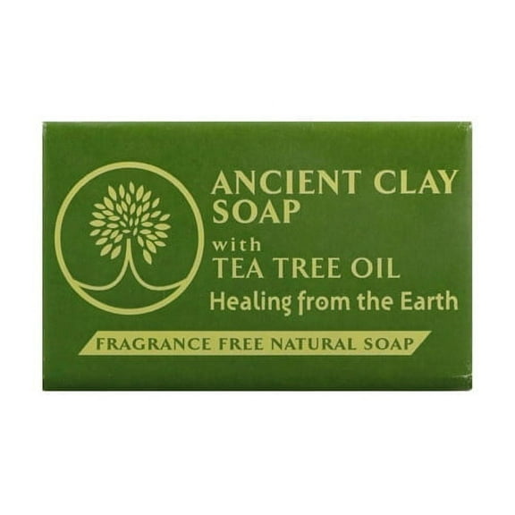 Zion Health Ancient Clay Fragrance Free Natural Soap With Tea Tree Oil - 6 Oz