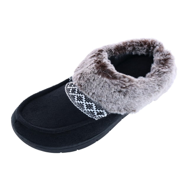 Isotoner Chaussons à Capuche en Microsuède et Fourrure Recyclés (Femmes)