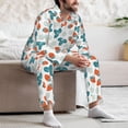 thumbnail image 7 of Yiaed Floral Strawberr Print Men’s Pajamas Set - Long Sleeve Button Down Sleep Shirt and Pajama Bottoms Sleepwear Set Mens Pjs Sets Men's Pajama Bottoms-XX-Large, 7 of 7