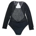 thumbnail image 4 of Body Secret Trasures para Dama de Mesh Manga Larga y Escote en Espalda de Encaje, con Broche en Entrepierna, Negro Talla CH, 4 of 4