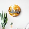 thumbnail image 4 of 10 Inch Wall Clock Battery Operated Silent Clock Decorative for Office, Kitchen, Outdoor, Living RoomAutumn Black White forest Landscape Beautiful Design, 4 of 4