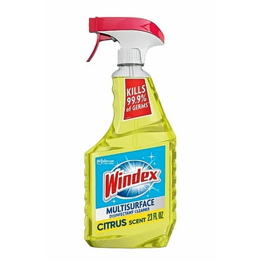 Windex Disinfectant Cleaner Multi-surface Citrus Fresh Spray Bottle 23 fl oz (Pack of 48)
