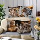 thumbnail image 4 of 4 fundas de almohada decorativas con estampado de gatos | Fundas de cojín de poliéster suave de 45 x 45 cm con cremallera oculta para sofá y cama, 4 of 6