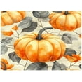 thumbnail image 5 of Fall Linen Placemats for Dining Table Set of 4 Pumpkin and Maple Leaf, Outdoor Table Placemats 12x18 Inch for Indoor Outdoor Party, 5 of 7