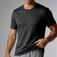 thumbnail image 3 of Luvrsol T-Shirts for Man Solid Crew Neck Basic Athletic Tee Moisture Wicking Workout Training Tops XS-3XL, 3 of 7