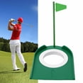 Indoor Outdoor Golf Putting Cup With Hole Flag Training Putter Practice