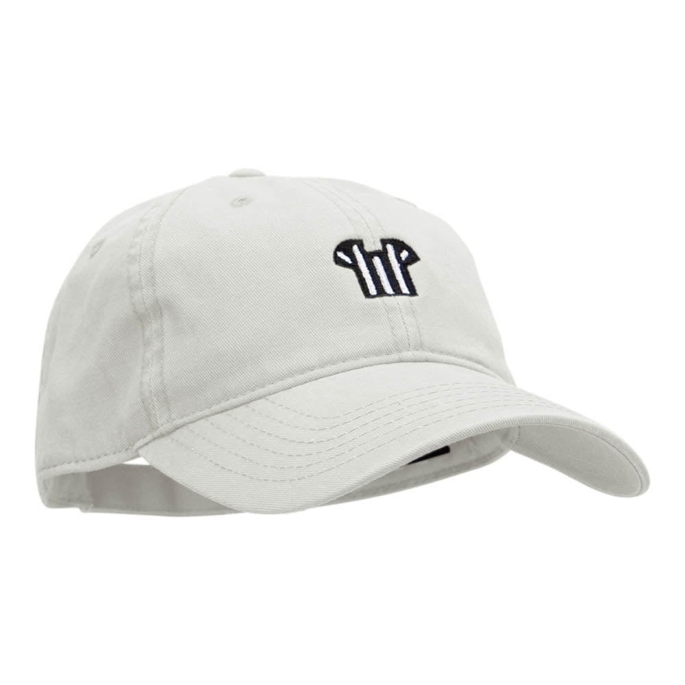 Referee Tee Embroidered Deluxe Washed Twill Cap - White OSFM