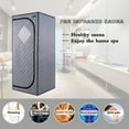 thumbnail image 3 of Juiluna 700W Portable Infrared Sauna with Reading Light Foldable Chair Fast Heating Auto Power-off Protection Personal Home Spa (Full Size ), 3 of 9