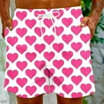 thumbnail image 5 of Midsumdr Mens Shorts 2025 Casual Loose Plus Size Shorts Valentine's Day Love Heart Printed Drawstring Beach Shorts with Pockets, 5 of 7