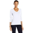 thumbnail image 1 of T-shirt à Manches Longues Col en V pour Femmes Perfect-T, 1 of 3