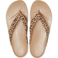 thumbnail image 3 of Crocs Women's Kadee II Leopard Flip Flops, 3 of 6