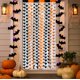 thumbnail image 1 of Cortina de Lluvia Decorativa de Murciélagos para Halloween, 79 X 39 Pulgadas | Marco de Puerta de Plástico Negro y Naranja para Colgar | Diseño de Calavera Espeluznante para Fiestas En Interiores | D, 1 of 6