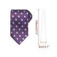 thumbnail image 2 of INSPIRE CHIC Men's Dots Ties Self-Tied Necktie 3.1" Width Satin Tie for Wedding Classic Purple One Size, 2 of 4