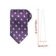 thumbnail image 2 of Corbatas de puntos para hombres INSPIRE CHIC para el Día del Padre, corbata autoajustable de 3.1" de ancho, corbata de satén para bodas, clásica en color púrpura, talla única, 2 of 4