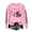 Pink, variant on successthop Football Sweatshirt Women Helmet Game Day Crewneck Long Sleeve Tops No Hood Pullover Sweater Print Clothes M
