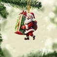 thumbnail image 2 of Mecorevxz Christmas Decorations Acrylic Flat Cute Santa Claus Style Christmas Tree Party Hanging Decorations for Home Decoration，Christmas Gifts, 2 of 9