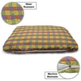 thumbnail image 3 of Folk Art Pet Bed, Ethnic Style Checkered Pattern Image Divided Into Colorful Ornamental Squares, Chew Resistant Pad for Dogs and Cats Cushion with Removable Cover, 24" x 39", Multicolor, by Ambesonne, 3 of 4