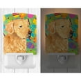 thumbnail image 2 of Caroline's Treasures SS4821CNL Golden Retriever Easter Eggtravaganza Ceramic Night Light, 6x4x3", multicolor, 2 of 2