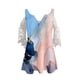 thumbnail image 4 of Elegante mujer casual cremallera cuello impresión blusa encaje manga corta camiseta verano Tops OAVQHLG3B Store  lin121212, 4 of 4