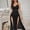 Black, variant on Hkoxplj Women's Sheer Lace Babydoll Chemise Long Mesh Nightgown High Slit See Through Maxi Dress Adjustable Spaghetti Straps V Neck Floral Sleepwear for Romantic Date Night Bedroom Intimate
