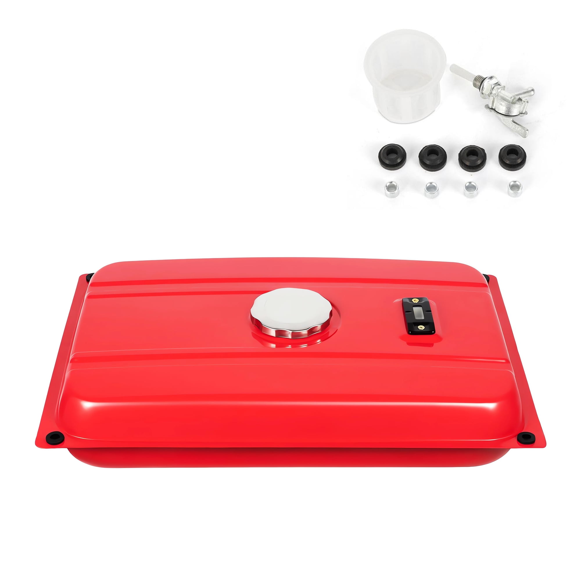 Universal 5 Gallon Gas Tank for Generator, Generator Fuel Tank, Unscrew the tank cap to get all of the accessories