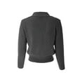 thumbnail image 4 of MixMatchy Women's Basic Solid Patterened Texture Lightweight Soft Open Front Cropped Cardigan, 4 of 5