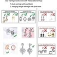 thumbnail image 5 of 3 pares de elevadores de aretes, respaldos de aretes hipoalergénicos para orejas caídas Feliz Sencillez, 5 of 5