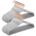 thumbnail image 1 of Perchas de Ropa SONGMICS de Terciopelo Antideslizantes Paquete de 50 Oro Rosa, 1 of 7