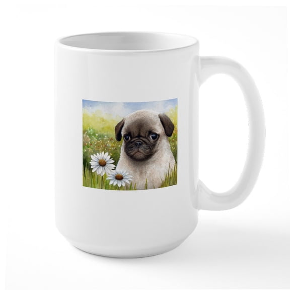 CafePress - Dog 114 Mugs - 15 oz Ceramic Large White Novelty Mug